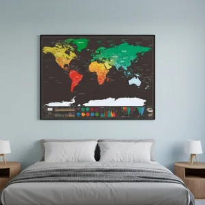 Where I’ve Been™ Scratch Map for Adventure Enthusiasts