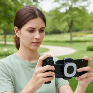 Glow & Go Phone Camera Holder with LED Light & Remote