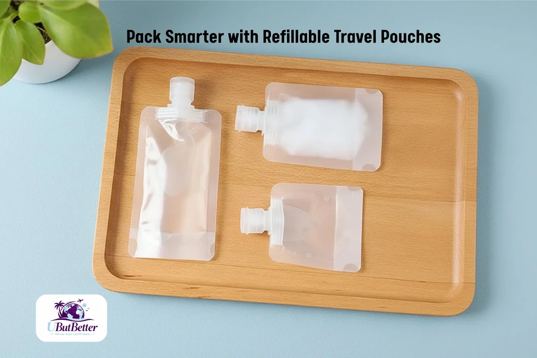 Pack Smarter with Refillable Travel Pouches - Set of 2 - Image 2