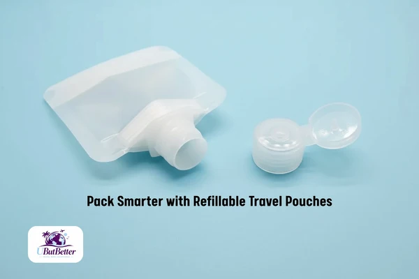 Pack Smarter with Refillable Travel Pouches - Set of 2 - Image 6